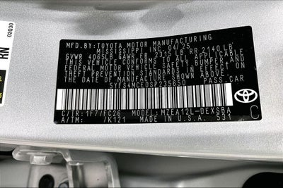 2025 Toyota Corolla SE