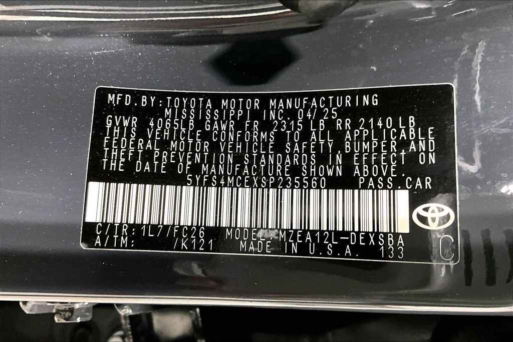 2025 Toyota Corolla SE