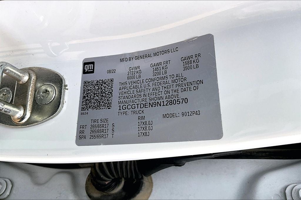 2022 Chevrolet Colorado Z71