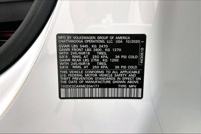 2021 Volkswagen Atlas Cross Sport 2.0T SE