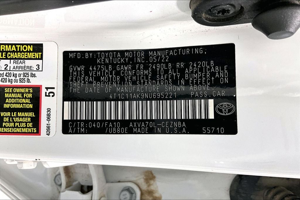 2022 Toyota Camry LE