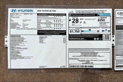 2026 Hyundai TUCSON SE FWD