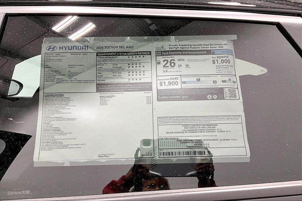 2026 Hyundai TUCSON SEL AWD