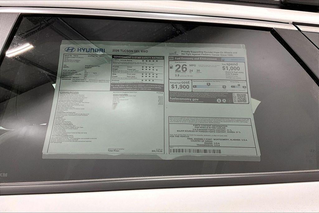 2026 Hyundai TUCSON SEL AWD