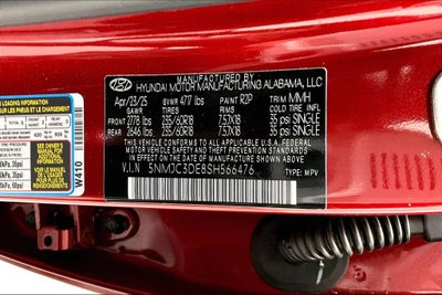 2025 Hyundai TUCSON SEL Convenience