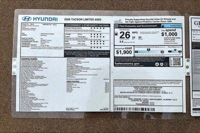 2026 Hyundai TUCSON Limited AWD