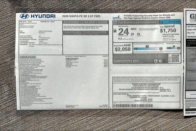 2026 Hyundai SANTA FE SE FWD