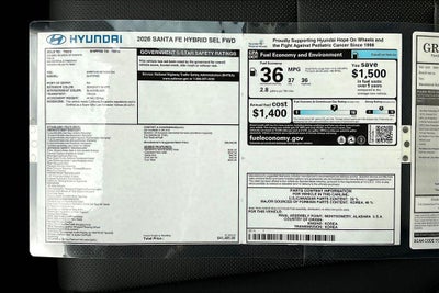 2026 Hyundai SANTA FE HYBRID SEL