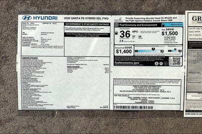 2026 Hyundai SANTA FE HYBRID SEL