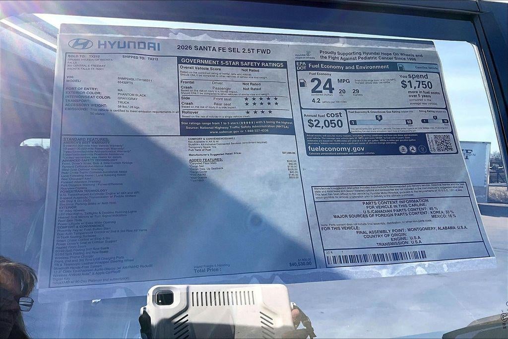 2026 Hyundai SANTA FE SEL FWD