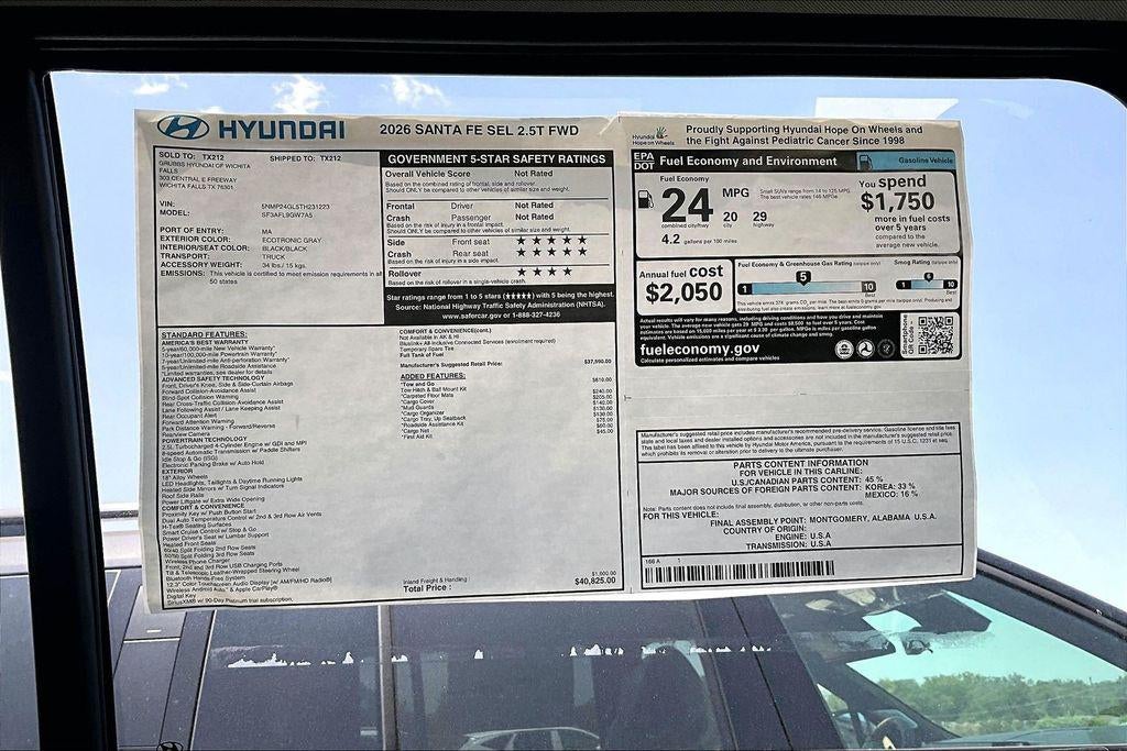 2026 Hyundai SANTA FE SEL FWD