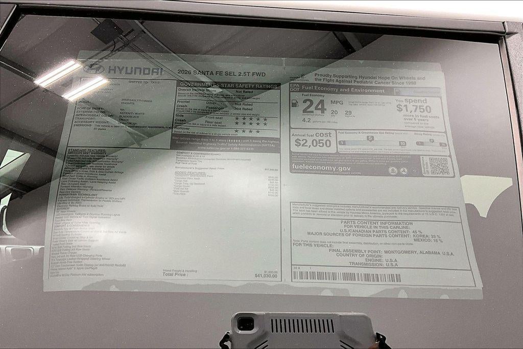 2026 Hyundai SANTA FE SEL FWD