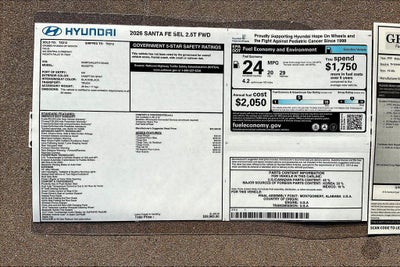 2026 Hyundai SANTA FE SEL FWD