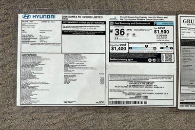 2026 Hyundai SANTA FE HYBRID Limited