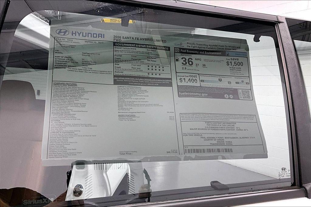 2026 Hyundai SANTA FE HYBRID Limited