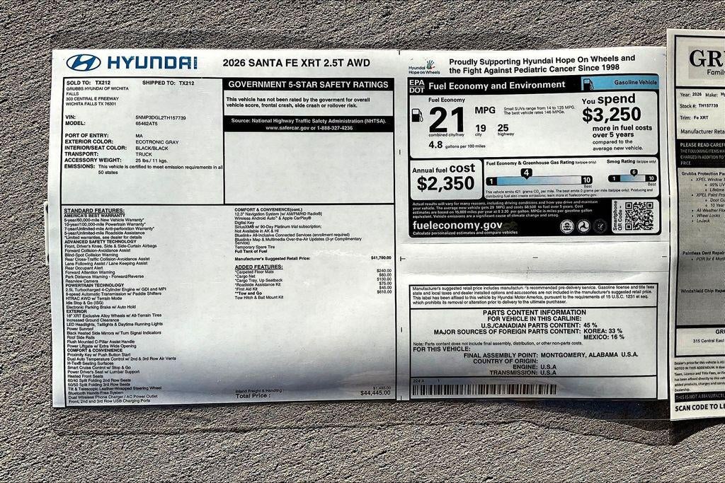 2026 Hyundai SANTA FE XRT AWD