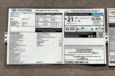 2026 Hyundai SANTA FE XRT AWD
