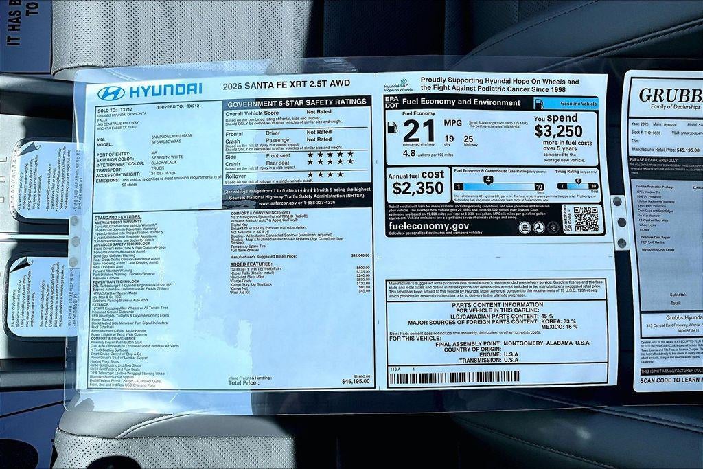 2026 Hyundai SANTA FE XRT AWD