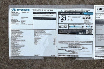 2026 Hyundai SANTA FE XRT AWD