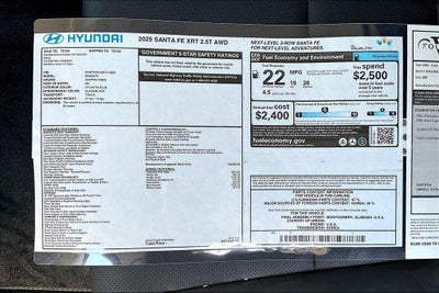 2025 Hyundai SANTA FE XRT AWD