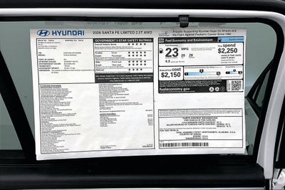 2026 Hyundai SANTA FE Limited AWD