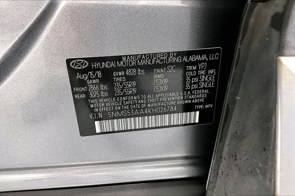 2019 Hyundai SANTA FE Ultimate