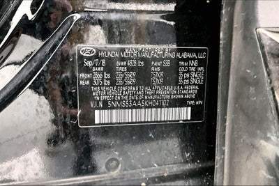 2019 Hyundai SANTA FE Limited