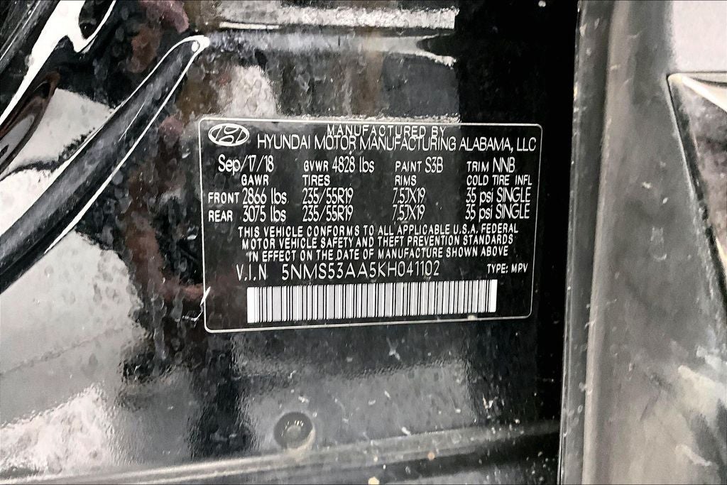 2019 Hyundai SANTA FE Limited