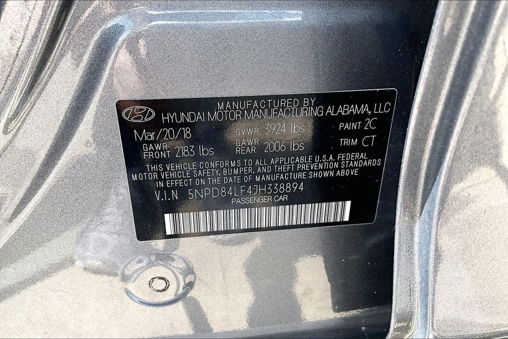 2018 Hyundai ELANTRA SEL