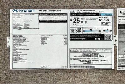 2026 Hyundai SANTA CRUZ SE FWD