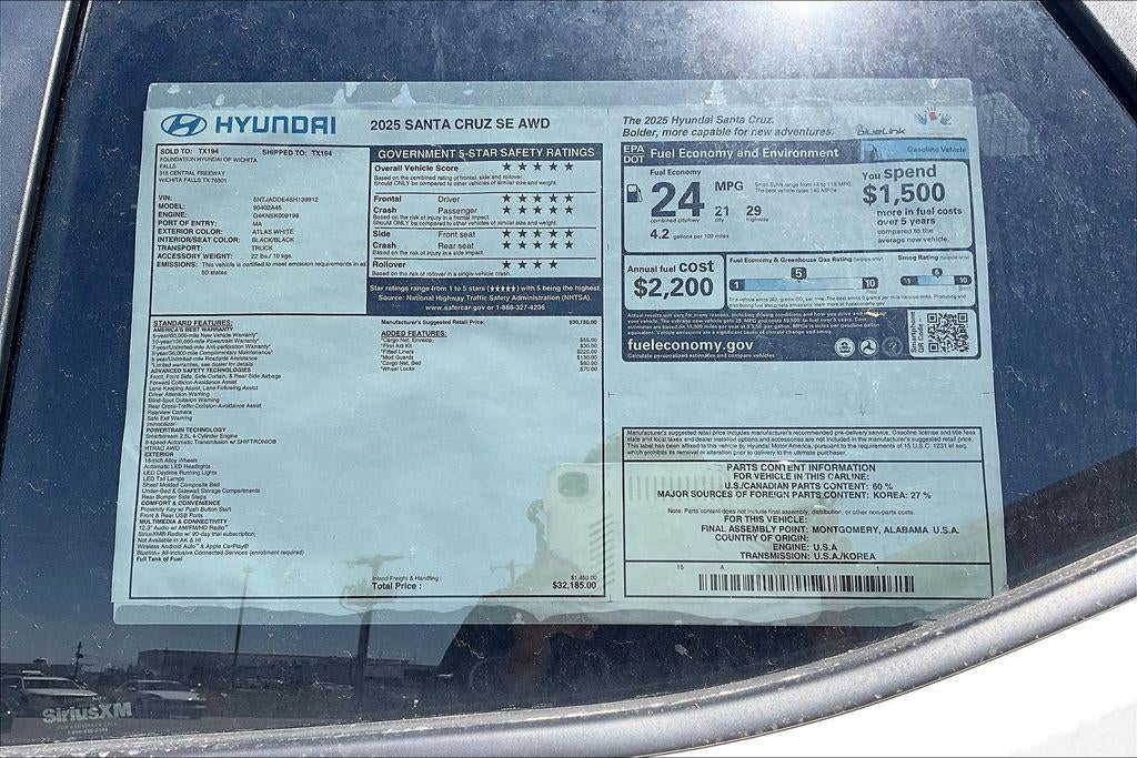 2025 Hyundai SANTA CRUZ SE AWD