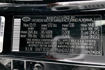 2022 Hyundai SANTA CRUZ SEL Premium