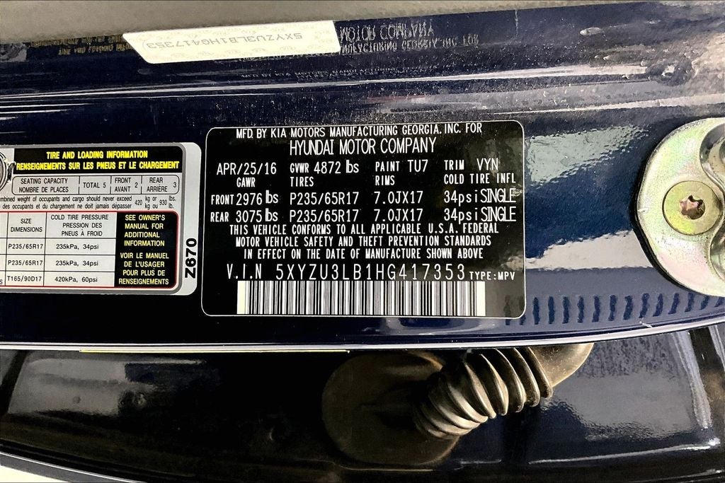 2017 Hyundai SANTA FE SPORT 2.4 Base