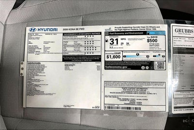 2026 Hyundai KONA SE FWD