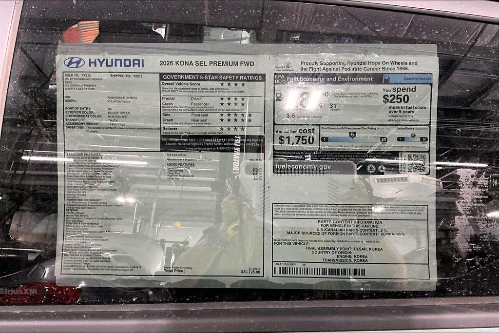 2026 Hyundai KONA SEL Premium FWD