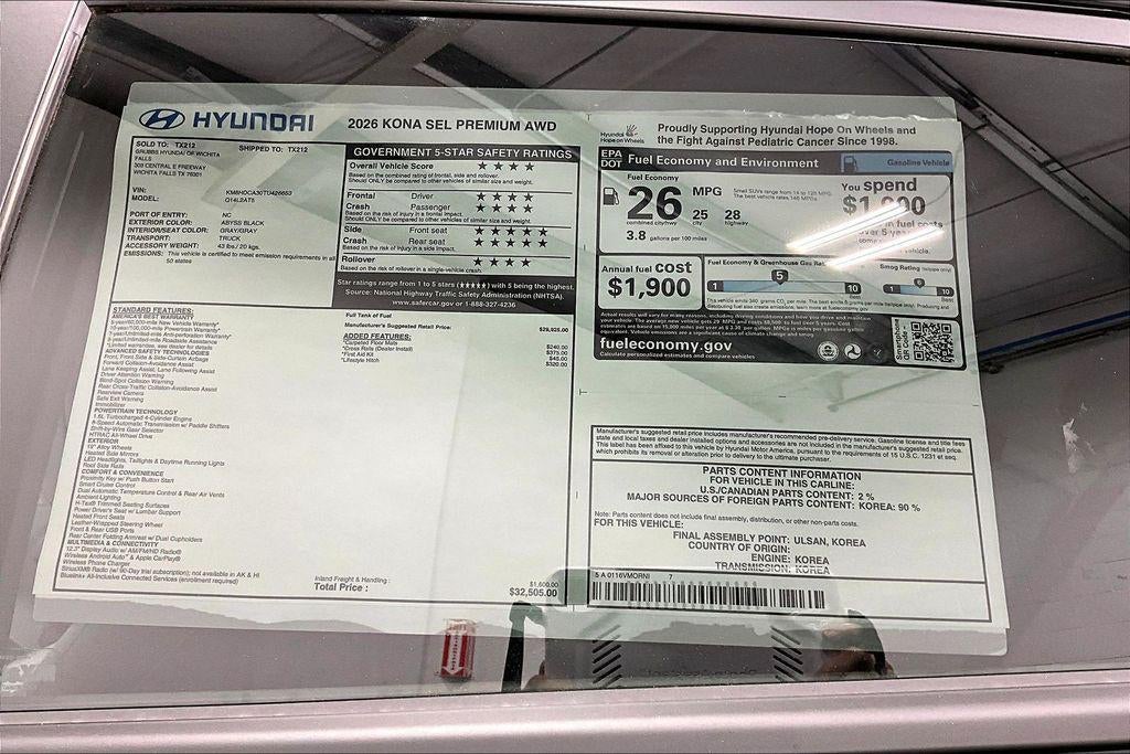 2026 Hyundai KONA SEL Premium AWD