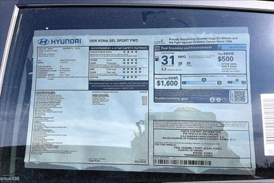 2026 Hyundai KONA SEL Sport FWD