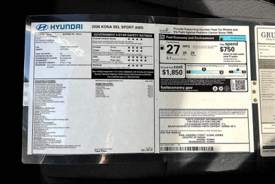 2026 Hyundai KONA SEL Sport AWD