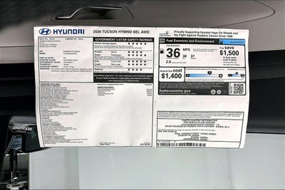 2026 Hyundai TUCSON HYBRID SEL AWD