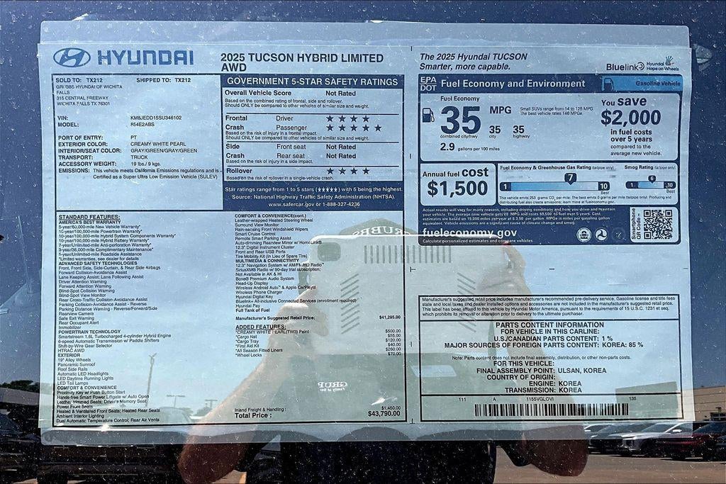 2025 Hyundai TUCSON HYBRID Limited