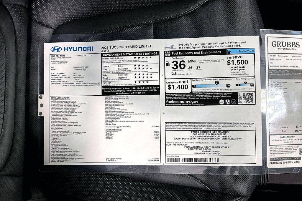 2026 Hyundai TUCSON HYBRID Limited