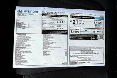 2025 Hyundai PALISADE Calligraphy Night Edition AWD