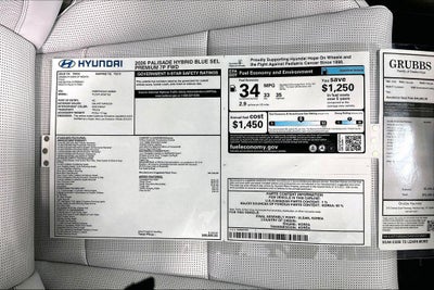 2026 Hyundai PALISADE HYBRID Blue SEL Premium 7P
