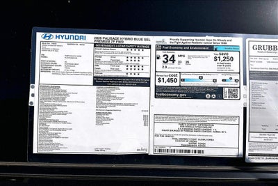 2026 Hyundai PALISADE HYBRID Blue SEL Premium 7P