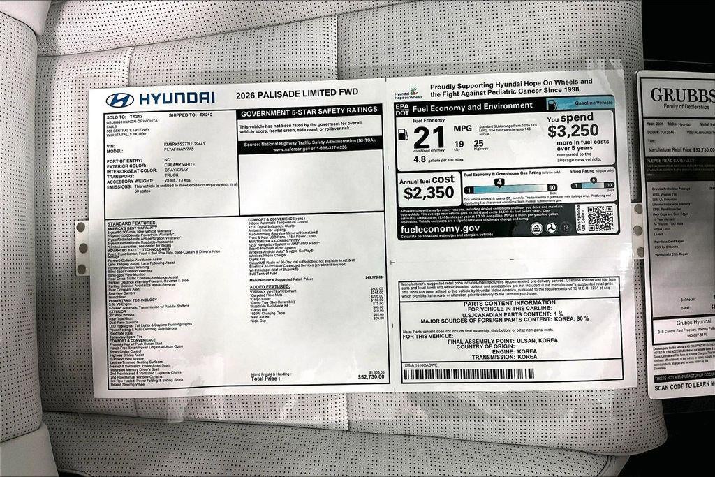 2026 Hyundai PALISADE Limited FWD