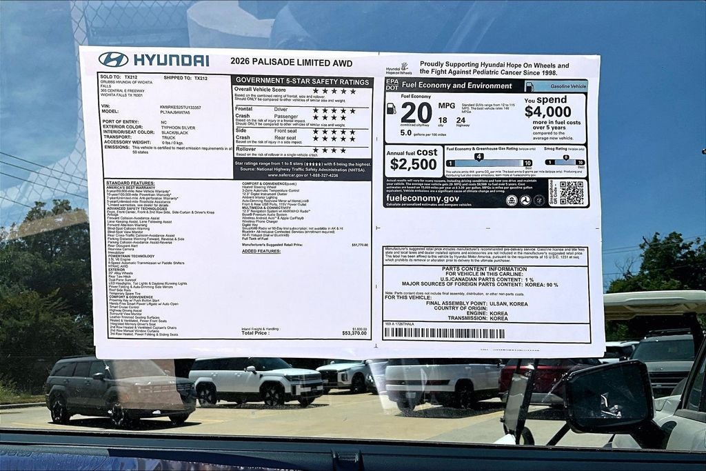 2026 Hyundai PALISADE Limited