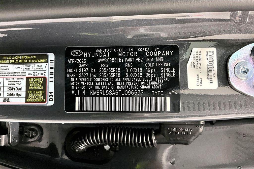 2026 Hyundai PALISADE HYBRID Blue SEL 7P