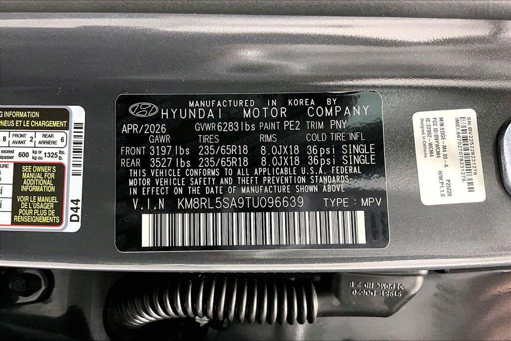 2026 Hyundai PALISADE HYBRID Blue SEL 8P