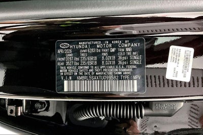 2026 Hyundai PALISADE HYBRID Blue SEL 8P