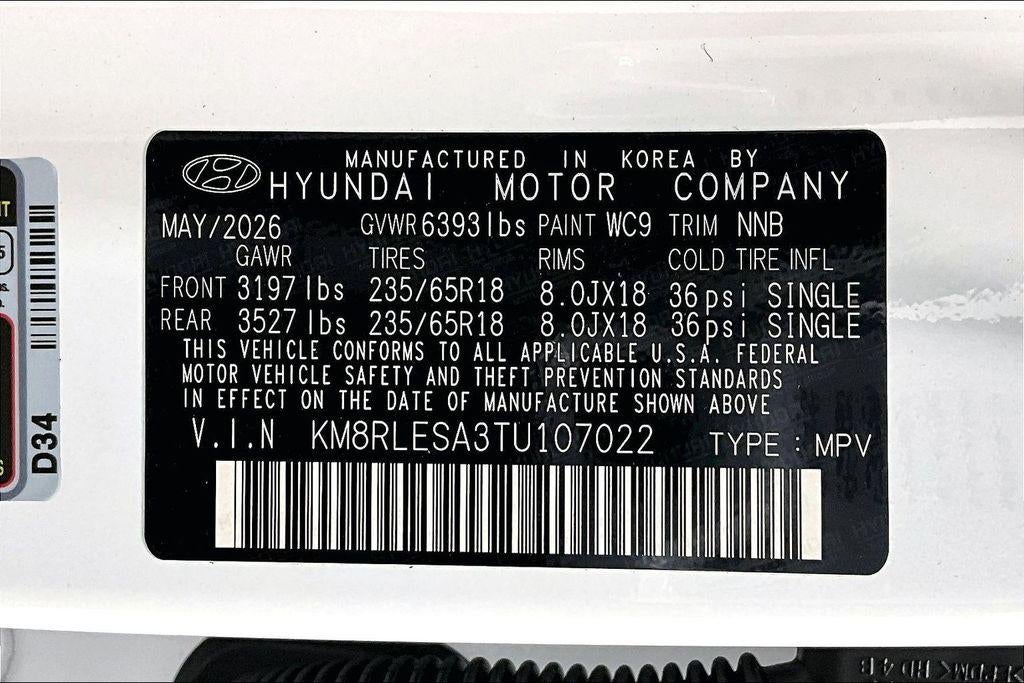 2026 Hyundai PALISADE HYBRID SEL 7P